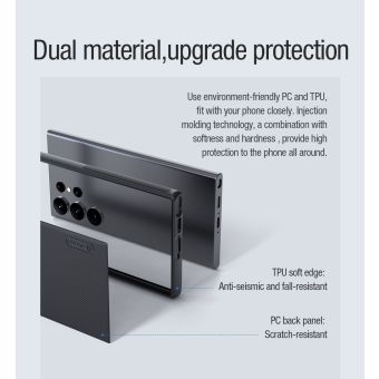 Plastové puzdro na Samsung Galaxy S23 Ultra 5G S918 Nillkin Super Frosted Pro Magnetic čierne