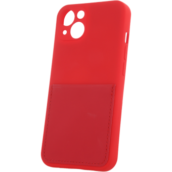 Silikónové puzdro na Apple iPhone 7/8/SE 2020/SE 2022 Card Cover červené