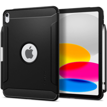 Odolné puzdro na Apple iPad 10.9 2022 10 Gen. Spigen Rugged Armor čierne