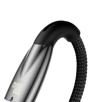 Kábel Baseus Glimmer Series CADH000501, USB-A na USB-C Power Delivery 100W, 2m, čierny