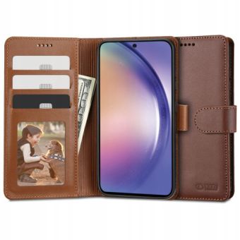Diárové puzdro na Samsung Galaxy A54 5G A546 Tech-Protect Wallet hnedé