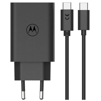 Sieťová nabíjačka Motorola TurboPower USB-C 30W + USB-C kábel čierna (Blister)