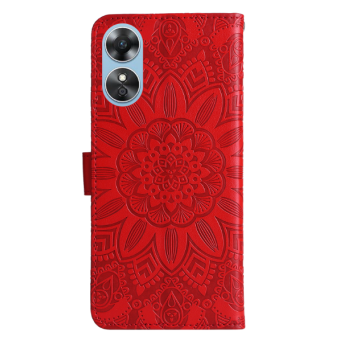 Diárové puzdro na Oppo A17 MEZZO kvet červené