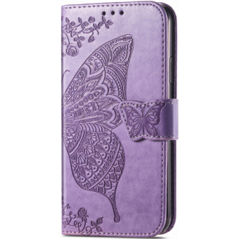Diárové puzdro na Motorola Moto G13/G23/G53 MEZZO motýľ fialové