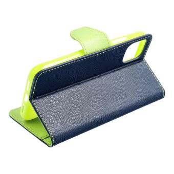 Obal Fancy Book Xiaomi Redmi Note 12 Pro+ 5G navy / lime