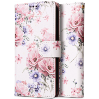 Diárové puzdro na Xiaomi Redmi Note 12 Pro/Poco X5 Pro 5G Tech-Protect Wallet Blossom Flower
