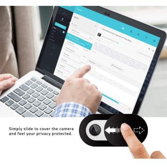 Krytka na webkameru Hofi Slim Pro+ čierna (3ks)