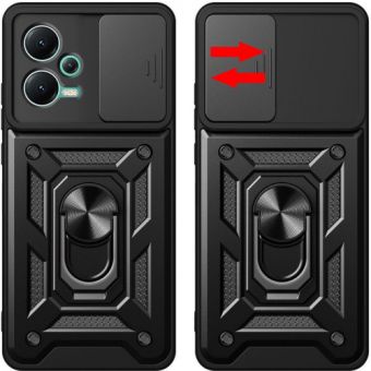 Odolné puzdro na Xiaomi Redmi Note 12 LTE Tech-Protect Camshield Ring Armor čierne