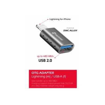 SWISSTEN OTG adaptér Lightning(M) na USB-A(F)