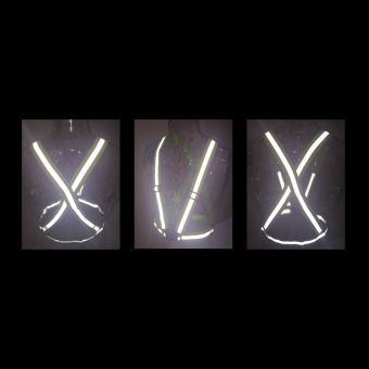Reflexná vesta na behanie, bicyklovanie neon zelená