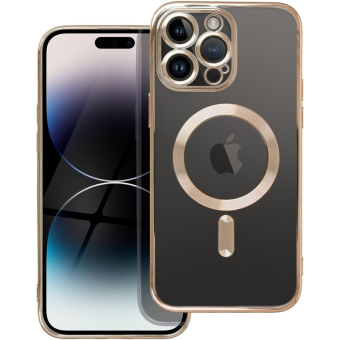Silikónové puzdro na Apple iPhone 13 Pro Max Electro Mag zlaté