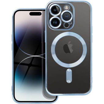 Silikónové puzdro na Apple iPhone 14 Plus Electro Mag modré