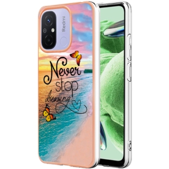 Silikónové puzdro na Xiaomi Redmi 12C Design motýle