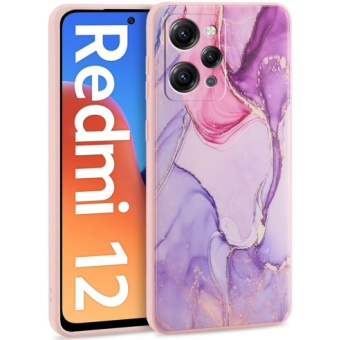 Silikónové puzdro na Xiaomi Redmi 12 LTE/5G Tech-Protect Mood marble