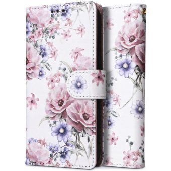 Diárové puzdro na Xiaomi Redmi 12 LTE/5G Tech-Protect Wallet Blossom Flower