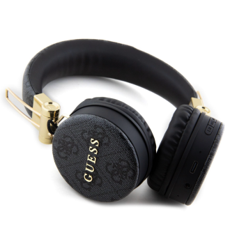 Guess PU 4G Metal Logo GUBH704GEMK, Bluetooth Stereo Headphone, Black