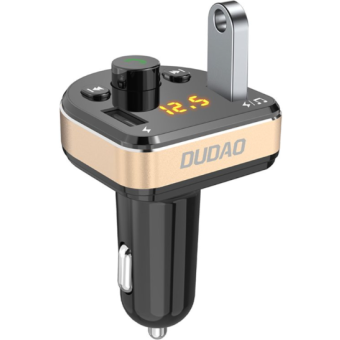 Dudao R2Pro, FM transmitter + Autonabíjačka, 2xUSB, 15W, čierny