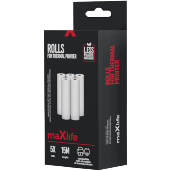 Maxlife roll set for thermal printer