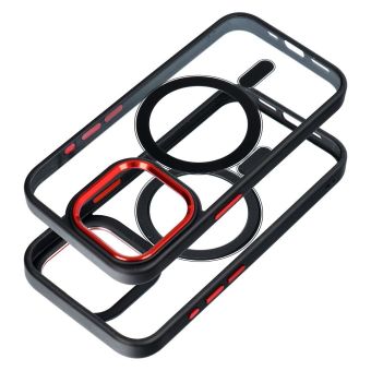 Obal COLOR EDGE MAG COVER MagSafe Apple iPhone 15 Pro Max black red