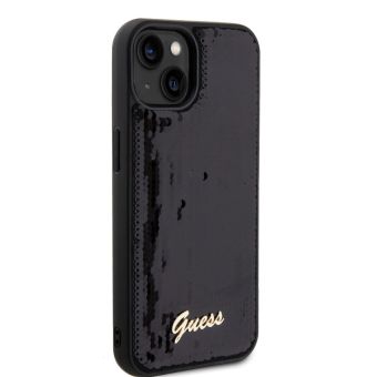 Obal Guess Sequin Script Logo Apple iPhone 13 GUHCP13MPSFDGSK Black