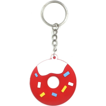 Prívesok na kľúče, šiška, červená