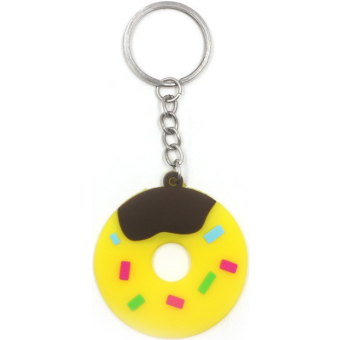 Prívesok na kľúče, šiška, žltá