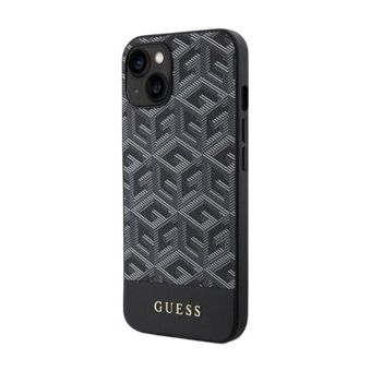 Obal Guess PU G Cube MagSafe Apple iPhone 15 GUHMP15SHGCFSEK Black
