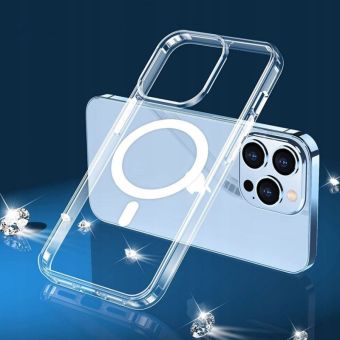 Plastové puzdro na Apple iPhone 14 Pro Tech-Protect Flexair Hybrid MagSafe transparentné