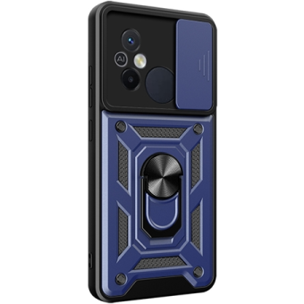 Odolné puzdro na Xiaomi Poco M3/Redmi 9T Camshield Ring Armor modré