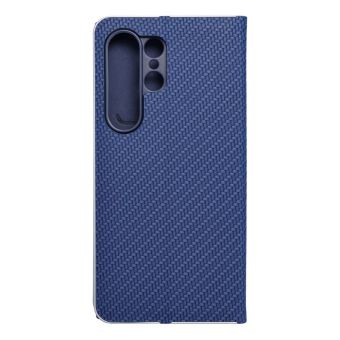 Obal LUNA Book Carbon Samsung Galaxy S24 Ultra 5G S928 blue