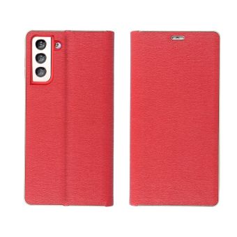 Obal LUNA Book Gold Samsung Galaxy S24 5G S921 red