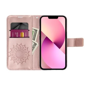 Obal MEZZO Book Case Samsung Galaxy S24 Ultra 5G S928 mandala rose gold