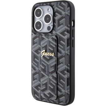 Obal Guess PU Grip Stand G Cube Apple iPhone 15 Pro GUHCP15LPGSGCSK Black
