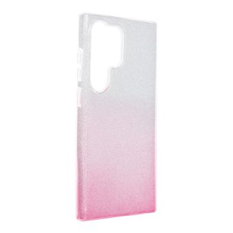 Obal SHINING Case Samsung Galaxy S24 Ultra 5G S928 clear/pink