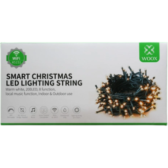 WOOX R5151, SMART Vianočné osvetlenie, reťaz 20m