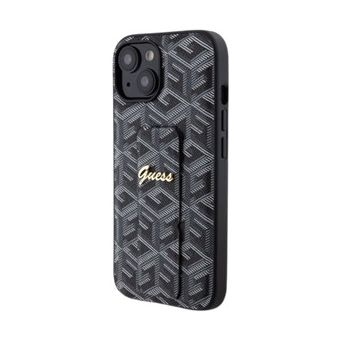 Obal Guess PU Grip Stand G Cube Apple iPhone 15 GUHCP15SPGSGCSK Black