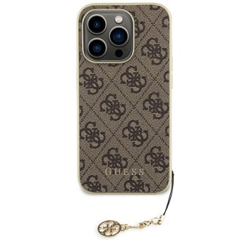Obal Guess 4G Charm Apple iPhone 15 Pro Max GUHCP15XGF4GBR Brown
