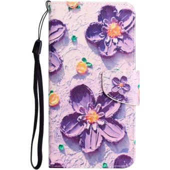 Diárové puzdro na Xiaomi Redmi 9C/10A Fancy fialové kvety