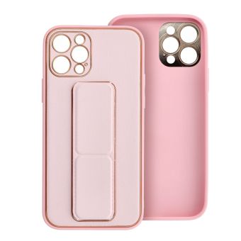 Obal LEATHER Case Kickstand Samsung Galaxy A15 4G A155/A15 5G A156 pink