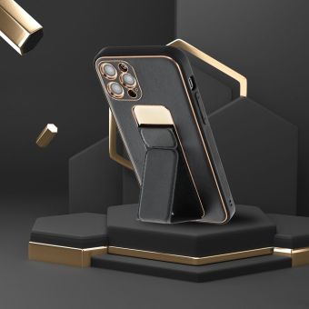 Obal LEATHER Case Kickstand Samsung Galaxy A15 4G A155/A15 5G A156 black