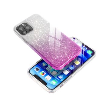 Silikónové puzdro na Xiaomi Redmi 13C/Poco C65 Shining strieborno-ružové