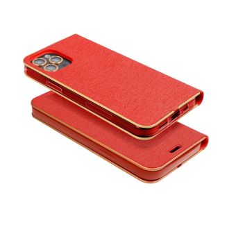 Diárové puzdro na Xiaomi Redmi 13C/Poco C65 LUNA Gold červené