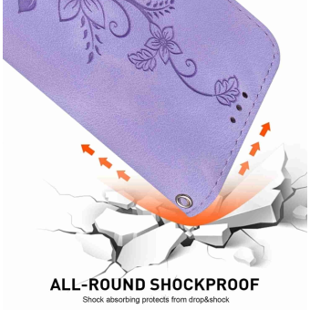 Diárové puzdro na Motorola Moto G54 5G/G54 5G Power Edition MEZZO kvety zelené