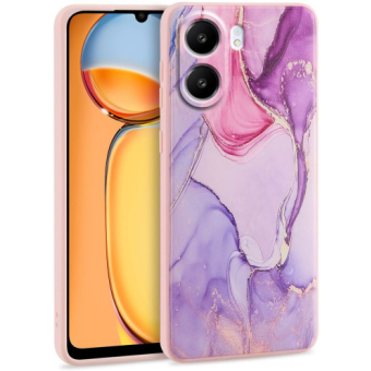 Silikónové puzdro na Xiaomi Redmi 13C/POCO C65 Tech-Protect Mood marble fialové