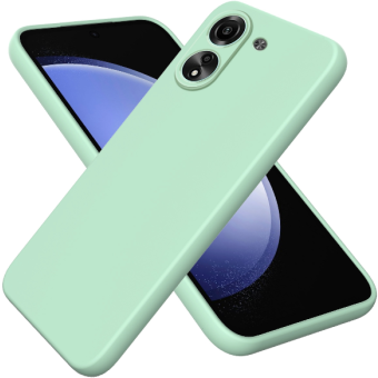 Silikónové puzdro na Xiaomi Redmi 13C/Poco C65 Silicone Liquid svetlo zelené