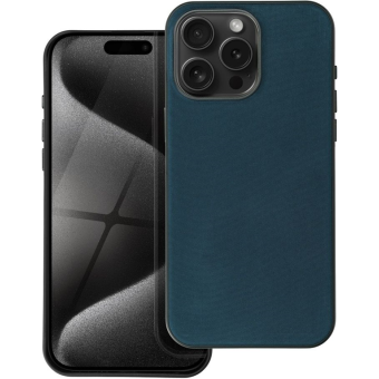 Plastové puzdro na Apple iPhone 13 Pro Woven Mag Cover modré