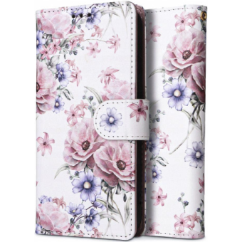 Diárové puzdro na Xiaomi Redmi 13C/Poco C65 Tech-Protect Wallet Blossom Flower