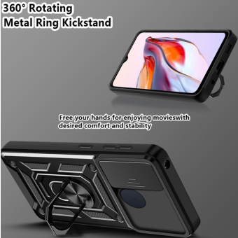 Odolné puzdro na Samsung Galaxy S24 5G S921 Camshield Ring Armor čierne