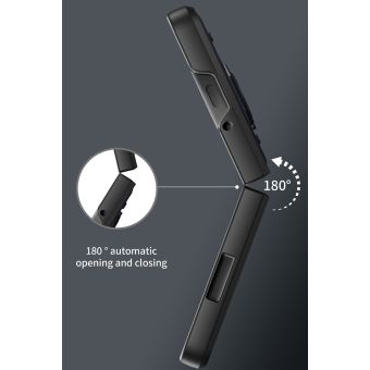 Odolné puzdro na Samsung Galaxy Z Flip5 5G F731 Camshield Ring Armor čierne