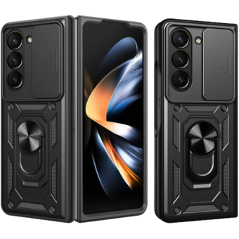 Odolné puzdro na Samsung Galaxy Z Fold5 5G F946 Camshield Ring Armor čierne